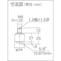 【CAINZ-DASH】フリーベアコーポレーション ボールキャスター　フリーベア　切削加工品下向き用　スチール製　Ｃ－５Ｄ C-5D【別送品】