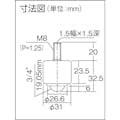 【CAINZ-DASH】フリーベアコーポレーション ボールキャスター　フリーベア　切削加工品下向き用　スチール製　Ｃ－６Ｄ C-6D【別送品】