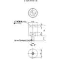 【CAINZ-DASH】フリーベアコーポレーション クリーンルーム用ボールキャスター　フリーベア　Ｓ－５ＨＫ－ＰＴＦＥ－ＣＲ S-5HK-PTFE-CR【別送品】