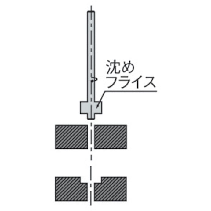 【CAINZ-DASH】フクダ精工 ロングシャンク沈めフライス３ LS-CB3【別送品】