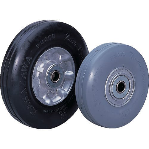 カナツー ゼロプレッシャータイヤ 車輪 許容荷重70kgf 車輪径D156mm ZP6X2.00MS-BK ノーパンクタイヤ カナツー ゼロプレッシャータイヤ 車輪 許容荷重70kgf 車輪径D156mm ZP6X2.00MS-BK ノーパンクタイヤ