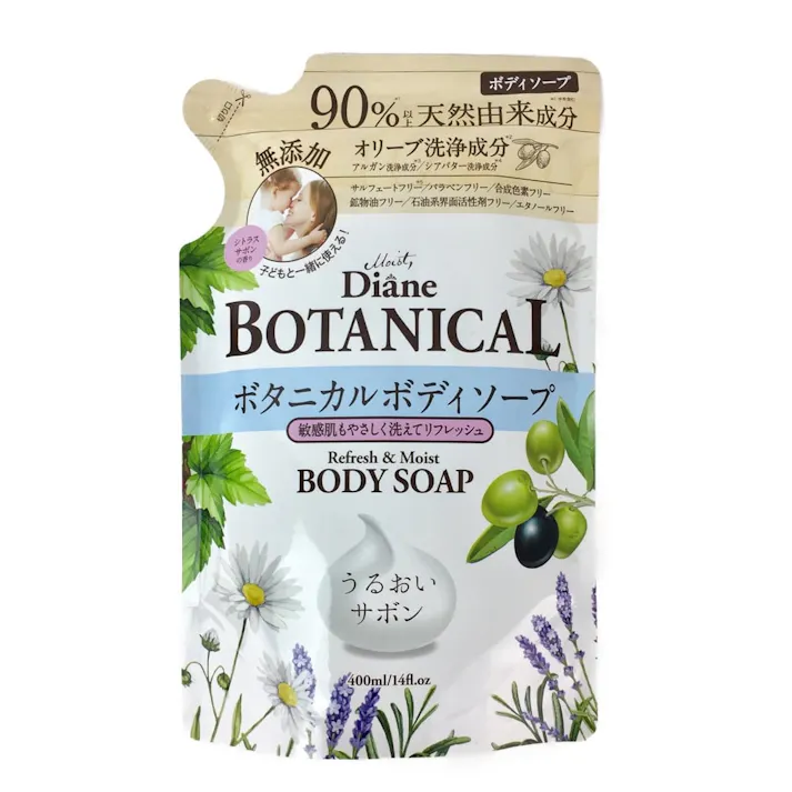 ネイチャーラボ ダイアン ボタニカル ボディソープ リフレッシュ&モイスト 詰替 400ml (販売終了)