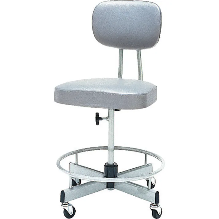 【CAINZ-DASH】ノーリツイス 製図用チェア ビニールレザー グレー T-17【別送品】