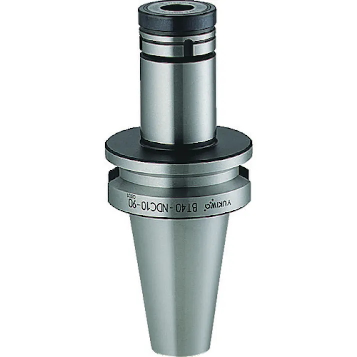 【CAINZ-DASH】ユキワ精工 ニュードリルミルチャック 把握径0.5~10mm 首下長90mm BT40-NDC10-90【別送品】