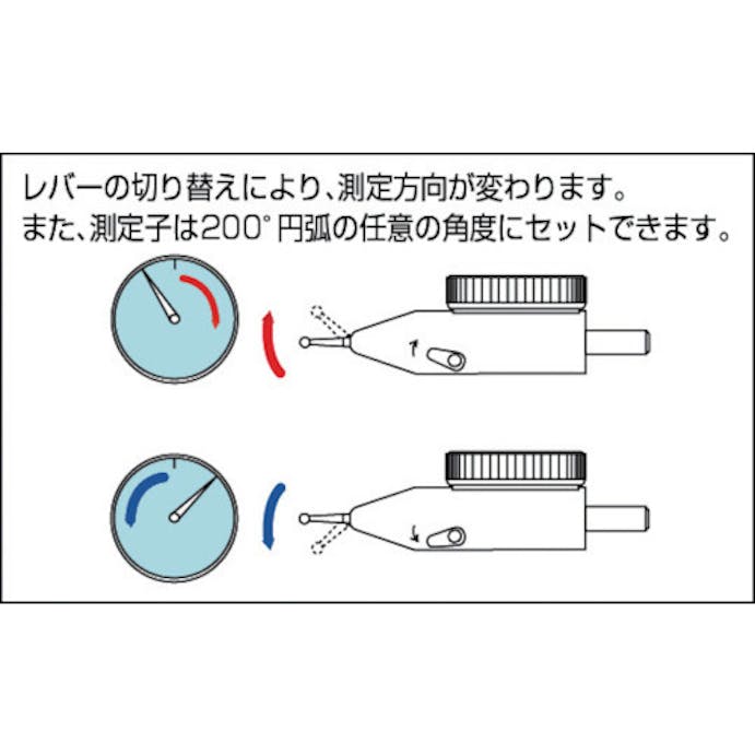 【CAINZ-DASH】テクロック レバーテスト　測定範囲０～０．２８ｍｍ LT-370【別送品】