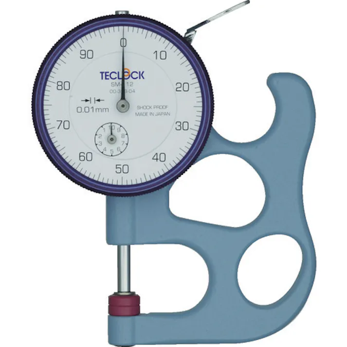 【CAINZ-DASH】テクロック ダイヤルシックネスゲージ 測定範囲0~10mm SM-112【別送品】