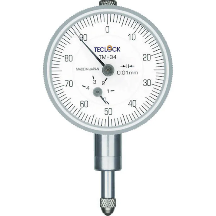 【CAINZ-DASH】テクロック 小型ダイヤルゲージ 測定範囲0~4mm TM-34【別送品】