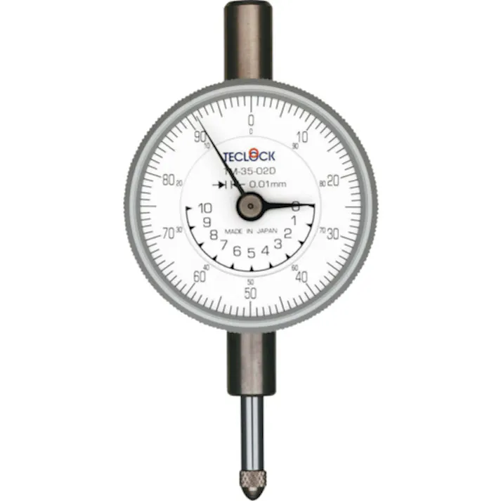 【CAINZ-DASH】テクロック 小型ダイヤルゲージ 測定範囲0~10mm TM-35-02D【別送品】