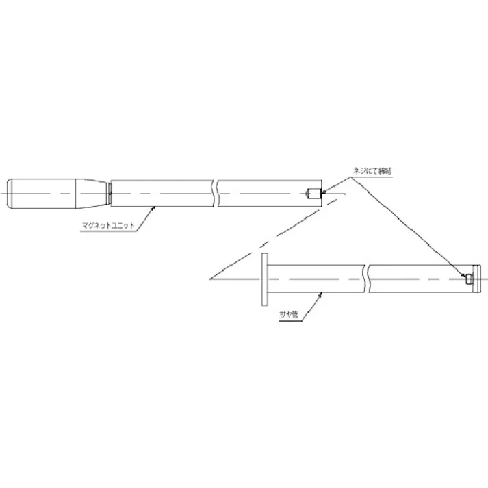 【CAINZ-DASH】下西製作所 二重管式マグネットバーグリップ付き 全長349mm SMBW250【別送品】