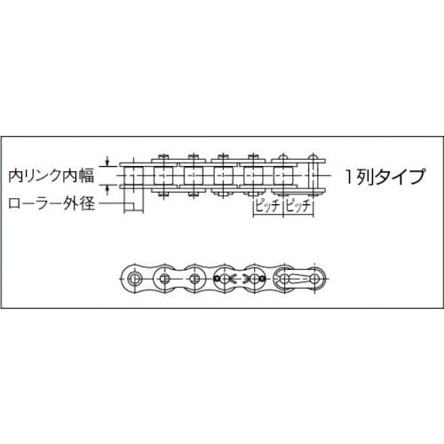 CAINZ-DASH】片山チエン ＫＣＭ ローラチェーン６０ 60-1RP160L【別送