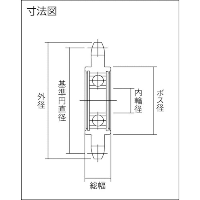 【CAINZ-DASH】片山チエン ステンレスアイドラースプロケット３５ SUSID35C16D10【別送品】