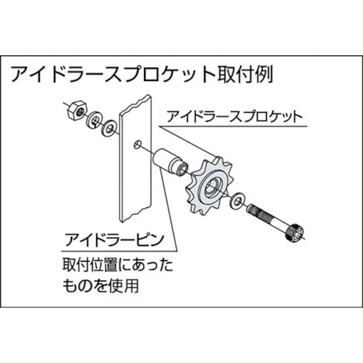 【CAINZ-DASH】片山チエン ステンレスアイドラースプロケット50 SUSID50C17D20【別送品】
