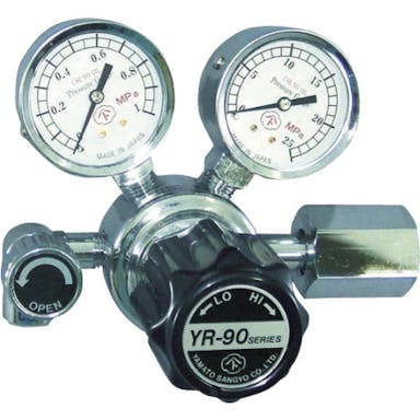 【CAINZ-DASH】ヤマト産業 汎用小型圧力調整器　ＹＲ－９０（バルブ付） YR-90-R-11N01-2210【別送品】