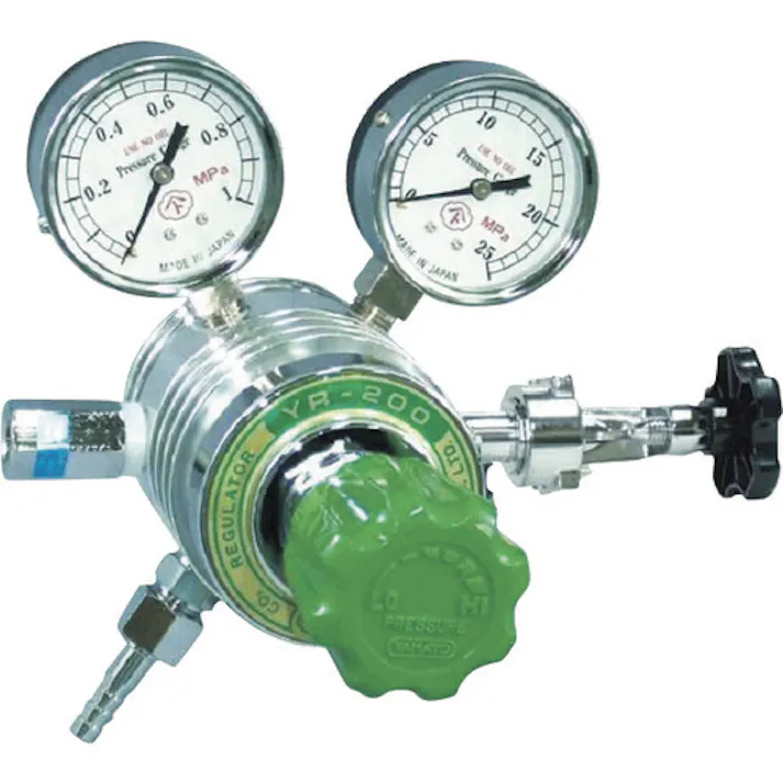 【CAINZ-DASH】ヤマト産業 フィン付調整器 炭酸ガス用 YR-200-R-B-Y01HG03 ヨーク枠 YR-200-R-B-Y01HG03-CO2【別送品】