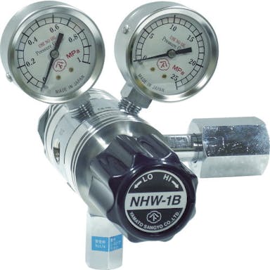 【CAINZ-DASH】ヤマト産業 ガス調整器　分析機用フィン付二段圧力調整器　ＮＨＷ－１Ｂ　炭酸ガス NHW1BTRCCO2【別送品】