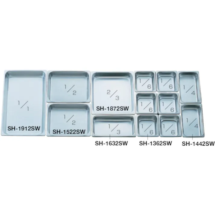 【CAINZ-DASH】スギコ産業 18-8スーパーデラックスパン 2/3サイズ 353×325×200 SH-1878SW【別送品】