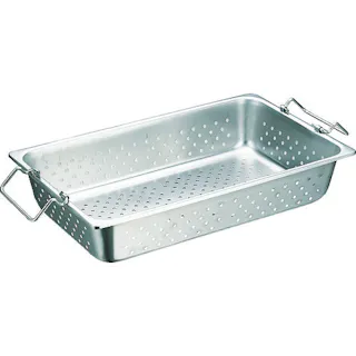 【CAINZ-DASH】スギコ産業 ハンドル付穴明パン SUS304 1/1サイズ 530×325×100 SH-1904GPH【別送品】