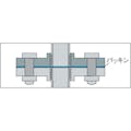 【CAINZ-DASH】イノック ねじ込みフランジ　３０４ＳＴＦ１０Ｋ１００Ａ 304STF10K100A【別送品】