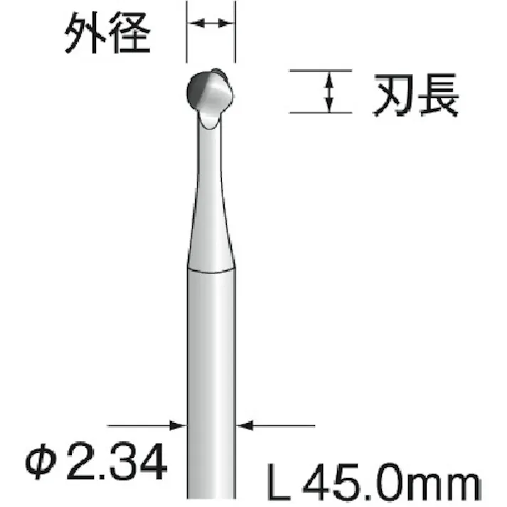 【CAINZ-DASH】ミニター スチールカッター 樹脂用(切削) φ3.1 BS1413【別送品】