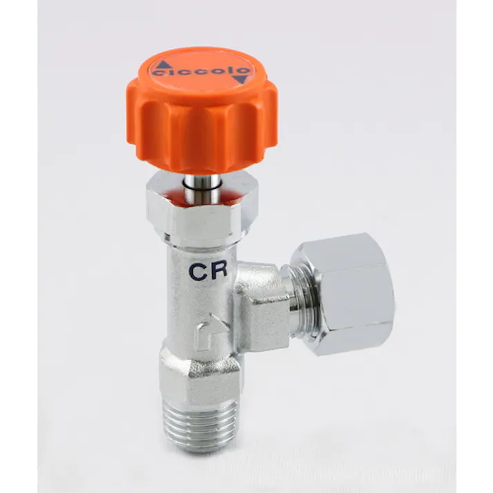 【CAINZ-DASH】アソー ニードルバルブ チッコロ リングジョイント型 PT1/4×Φ8 CR-3208【別送品】