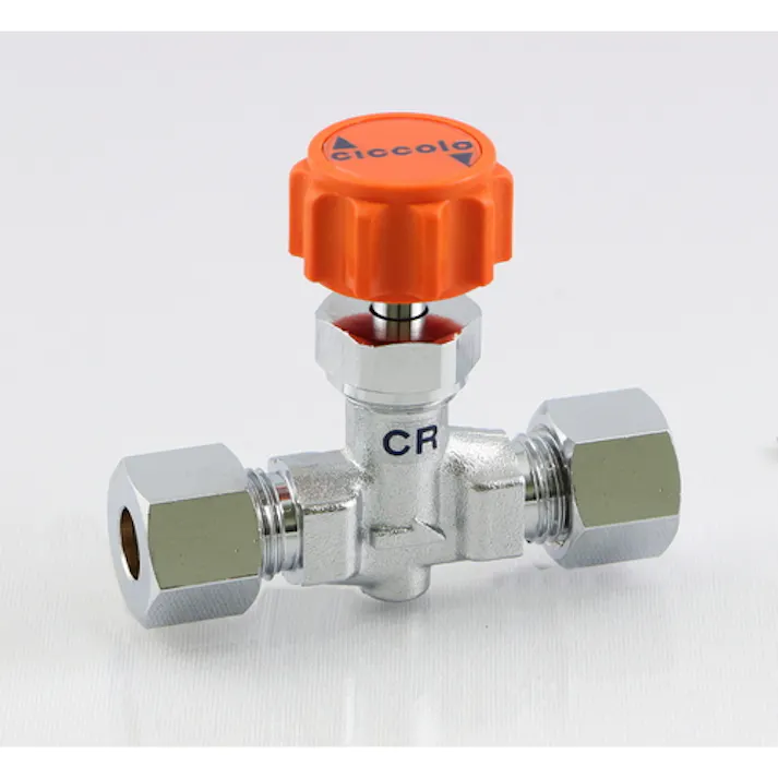 【CAINZ-DASH】アソー ニードルバルブ チッコロ 両口リングジョイント型 Φ6 CR-2206【別送品】