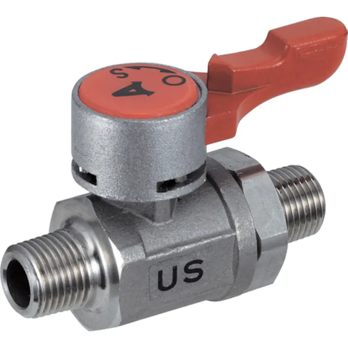 【CAINZ-DASH】アソー ボールバルブ エースボール-21 外×外ネジ型 PT1/8 US-1011【別送品】