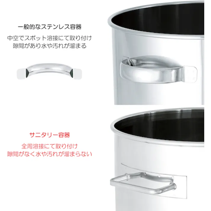 【CAINZ-DASH】日東金属工業 ステンレスタンクサニタリーバンド式密閉タンク65L SMA-CTL-43【別送品】