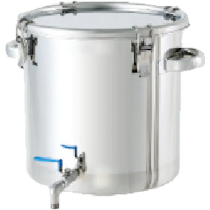 【CAINZ-DASH】日東金属工業 ステンレスタンク ストレート密閉タンク(ボールバルブ付) 25L CTHV-33【別送品】