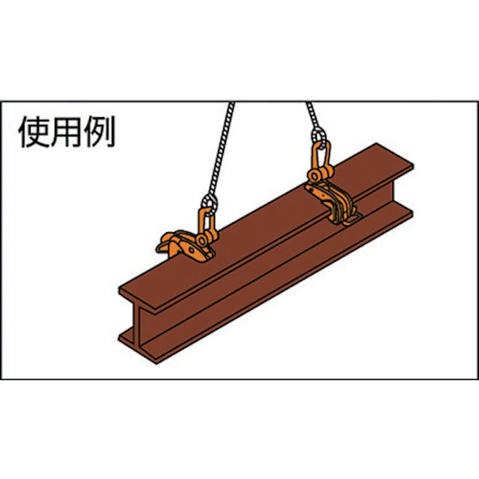 【CAINZ-DASH】日本クランプ 横つり専用クランプ　１．０ｔ ABA-1【別送品】