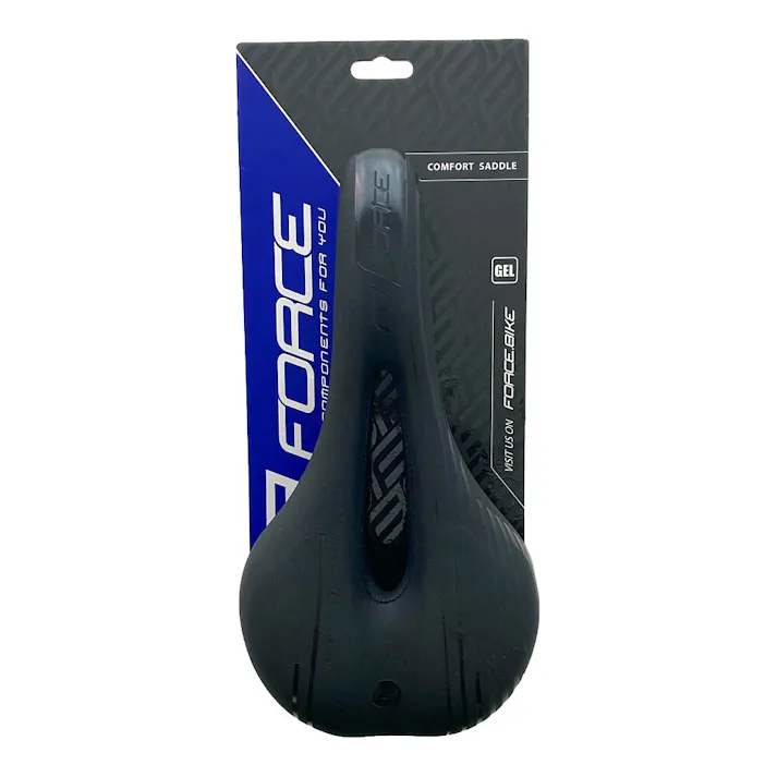 フォース FORCE GELサドルコンフォート 穴あき ブラック 80372