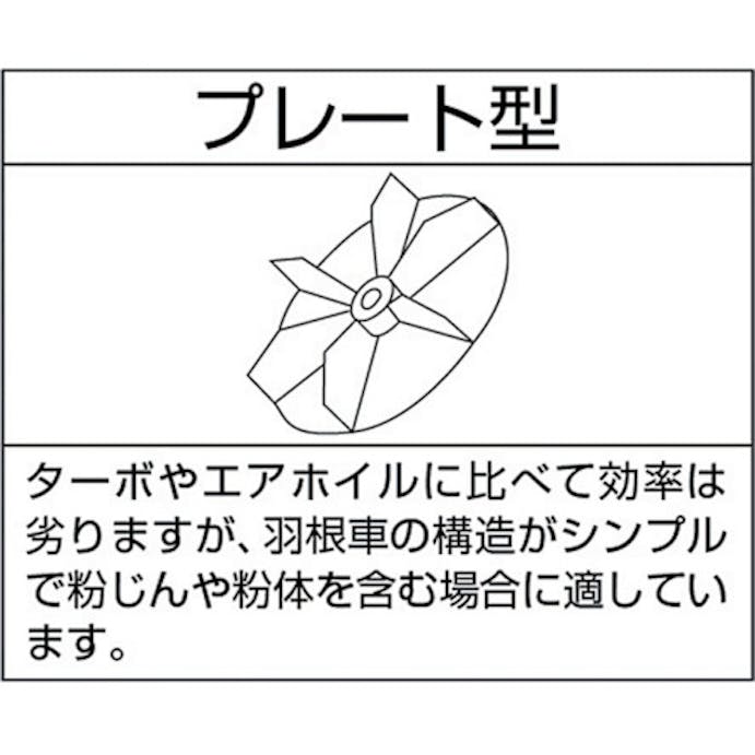 【CAINZ-DASH】淀川電機製作所 電動送風機　プレート型　Ｎシリーズ　三相２００Ｖ　（０．１２５ｋＷ） N2.5T【別送品】