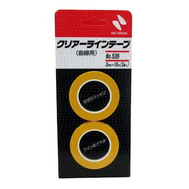 ニチバン クリアーラインテープ 曲線用 No.536 3mm×10m