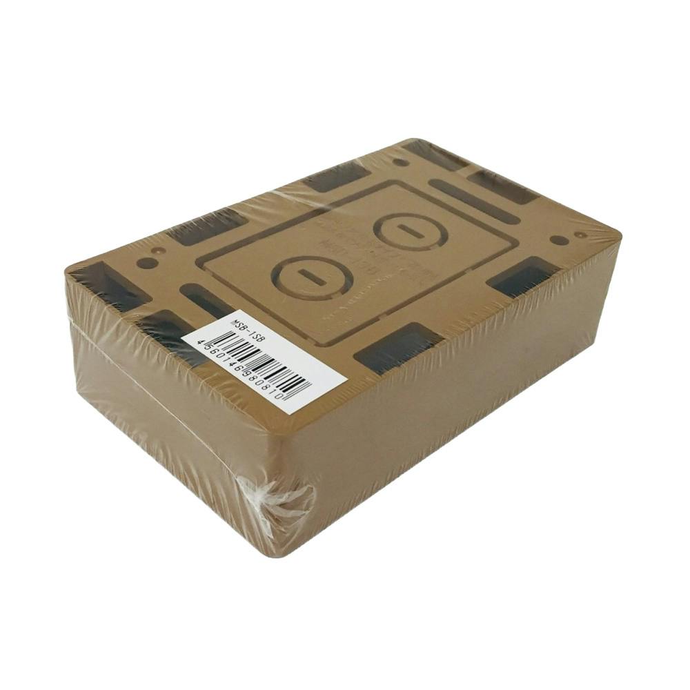 未来工業 浅型モール用スイッチボックス 1ヶ用 ブラウン MSB-1SB
