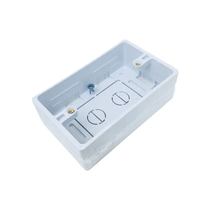 未来工業 モール用スイッチボックス 1ヶ用 ホワイト MSB-1W