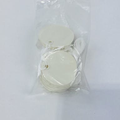 未来工業 カラーエフ プラスチック製・線名札 丸 KF-30HW 20枚入り