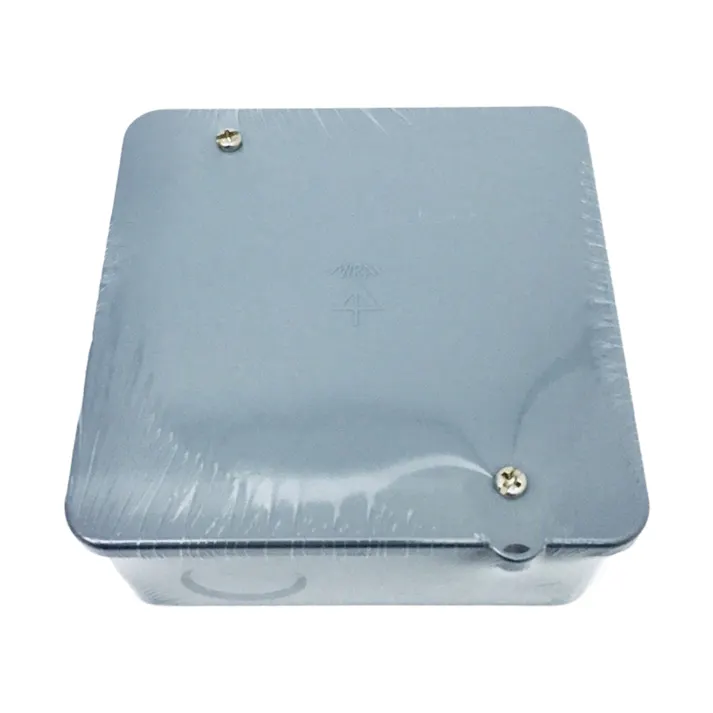 未来工業 PVKボックス アウトレットボックス 中形四角 浅型 ノック付 グレー PVK-AN