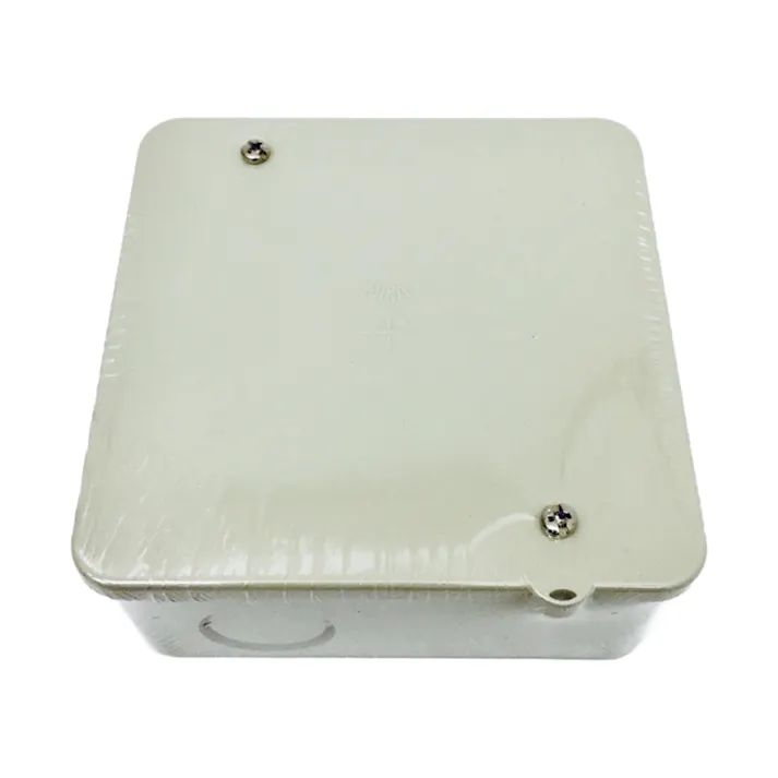 未来工業 PVKボックス アウトレットボックス 中形四角 浅型 ノック付 ベージュ PVK-ANJ