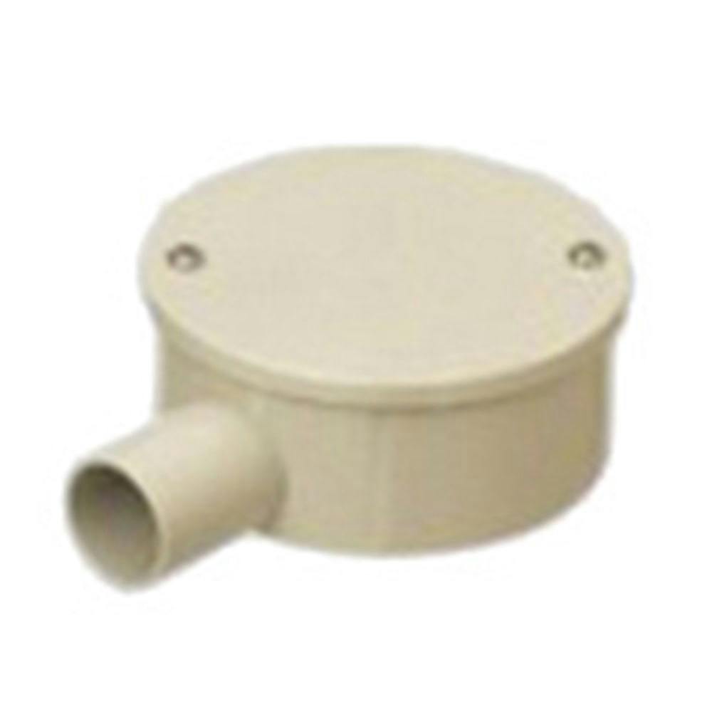 未来工業 露出用丸形ボックス 1方出 ベージュ PVM22-1KJ | 空調・電設