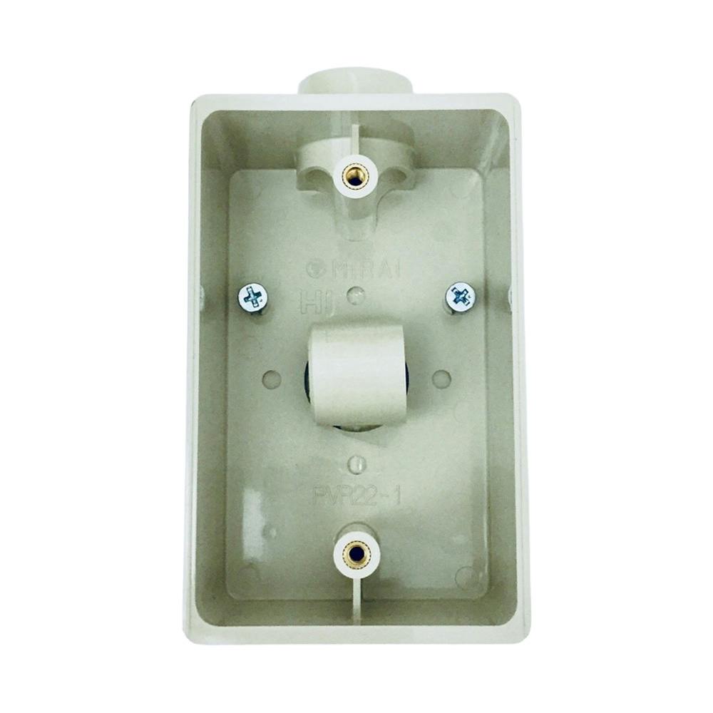 未来工業 露出スイッチボックス ベージュ PVR22-1J | 配線部品 通販