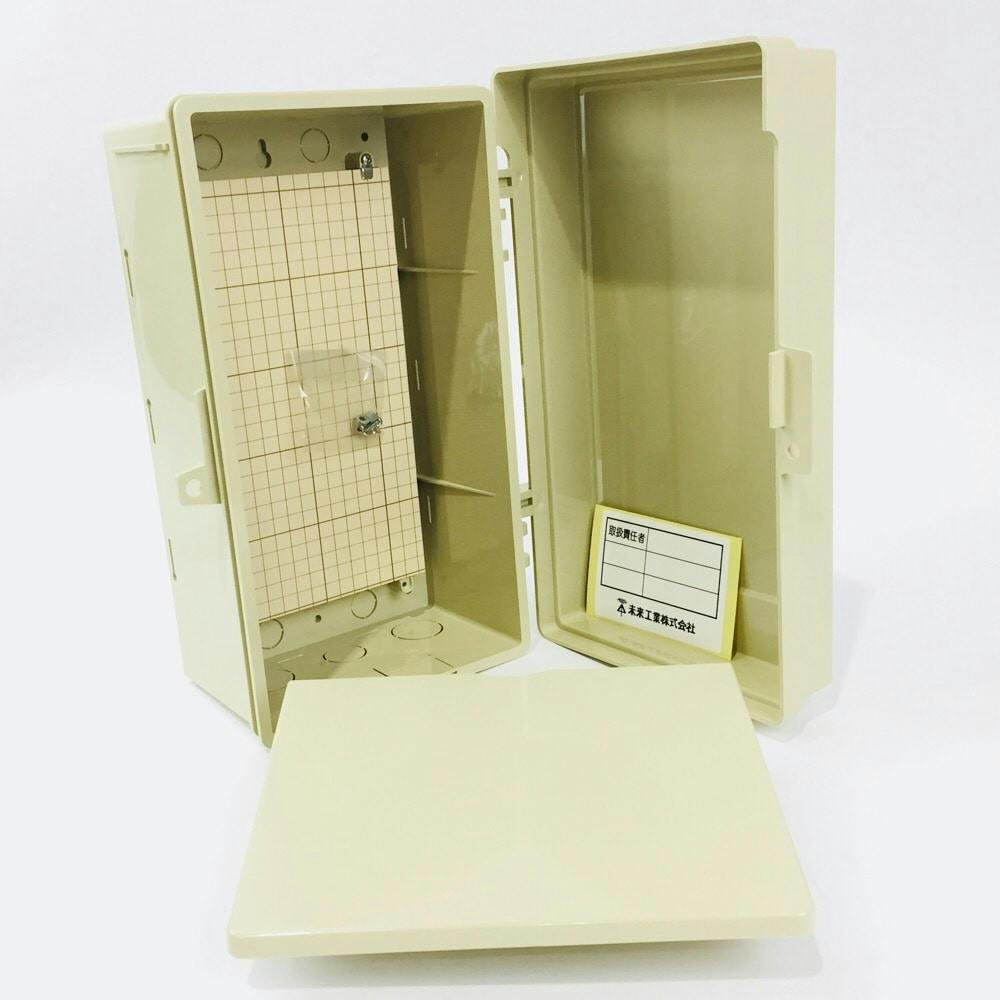 未来工業 ウオルボックス 屋根付 タテ型 ベージュ WB-3AJ | 空調・電設