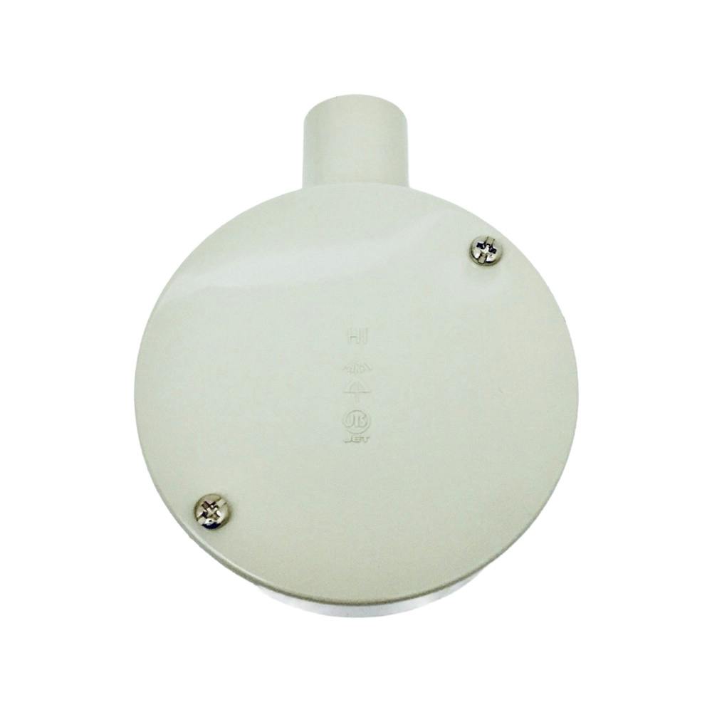 未来工業 露出用丸形ボックス 1方出 ベージュ MFSM16-1G | 配線