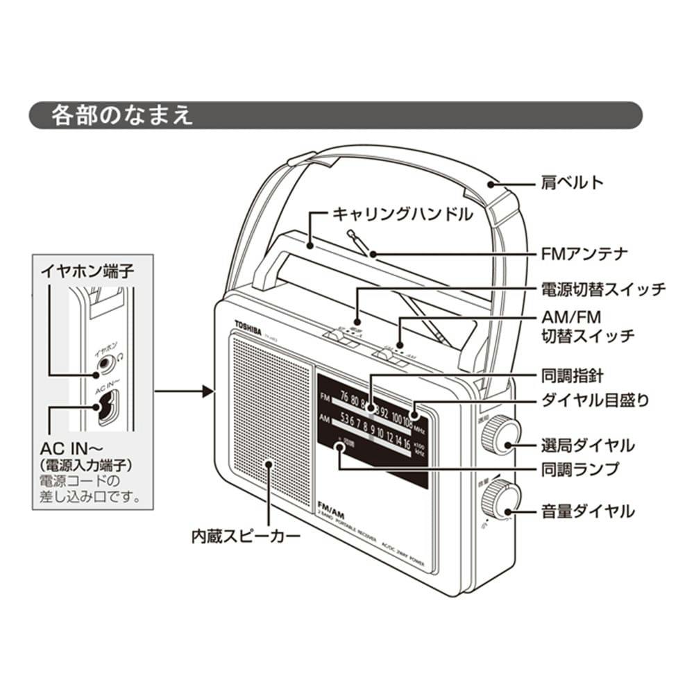 東芝 ホームラジオ ブラック TY-HR3 | テレビ・AV機器