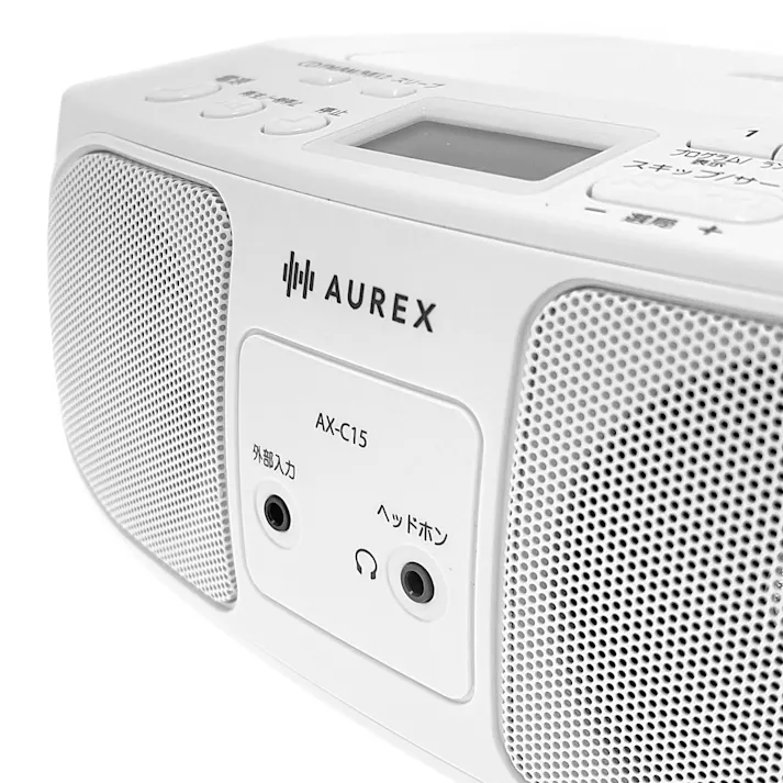 AUREX CDラジオ ホワイト AX-C15(W)