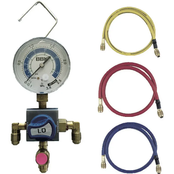 【CAINZ-DASH】BBKテクノロジーズ R-410Aボールバルブ式シングルマニホールドキット W1-410BVK-2【別送品】