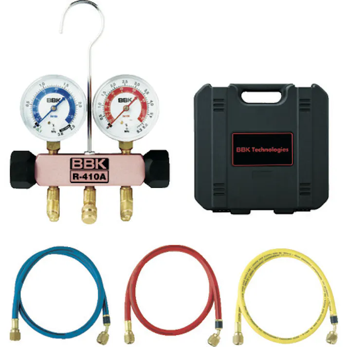 【CAINZ-DASH】BBKテクノロジーズ R-410Aマニホールドキット チャージホース・ケースキット 410-PMK【別送品】