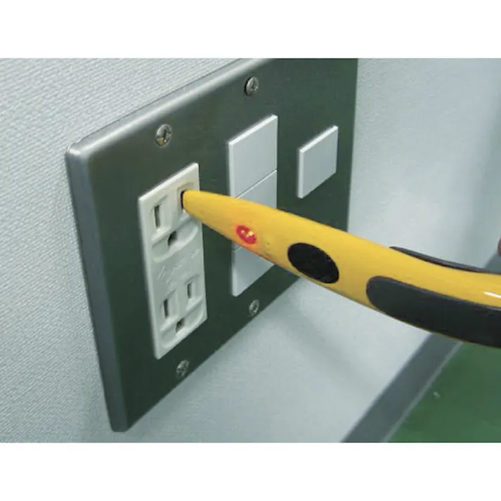 【CAINZ-DASH】長谷川電機工業 低圧交流専用検電器 イエロー HTE-610-Y【別送品】