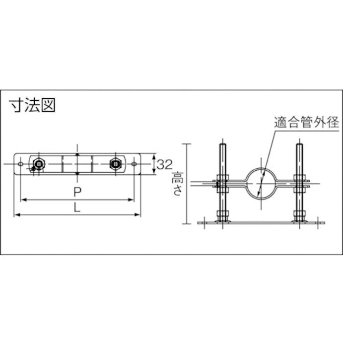 【CAINZ-DASH】アカギ セットフロアーナット付プレート（ＳＧＰ・ＶＰ管用）　４０ＡＸ１２０Ｈ A13576-0018【別送品】