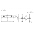 【CAINZ-DASH】アカギ セットフロアーナット付プレート（ＳＧＰ・ＶＰ管用）　５０ＡＸ１５０Ｈ A13576-0080【別送品】