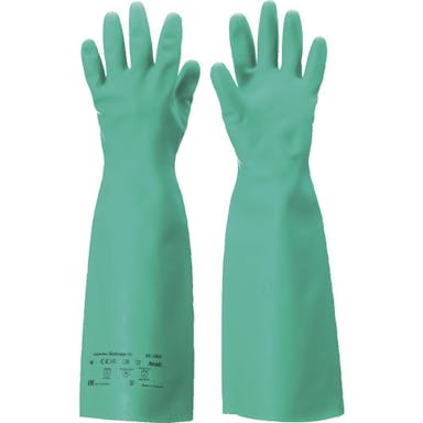 【CAINZ-DASH】耐溶剤作業手袋　アルファテック　ソルベックス厚手ロング　３７－１８５　Ｓサイズ【別送品】