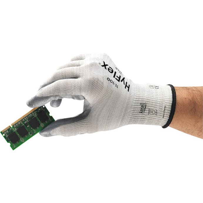 【CAINZ-DASH】アンセル・ヘルスケア・ジャパン 静電気対策手袋　ハイフレックス　１１－１００　ＸＬサイズ 11-100-10【別送品】